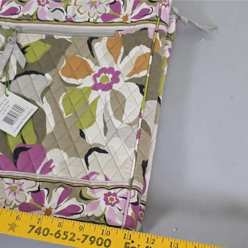 Vera Bradley Portobello Road Laptop Travel Tote Bag NWT Floral $88 MSRP